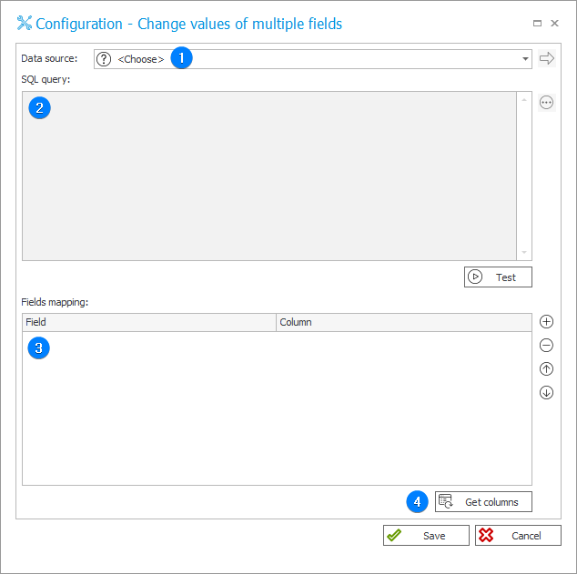 Change values of multiple fields