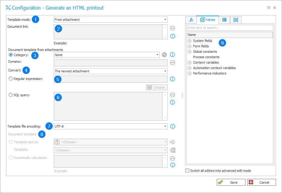 Generate an HTML printout