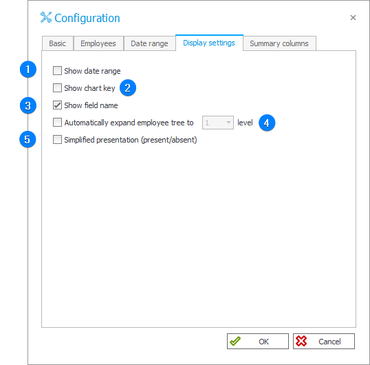 Display settings