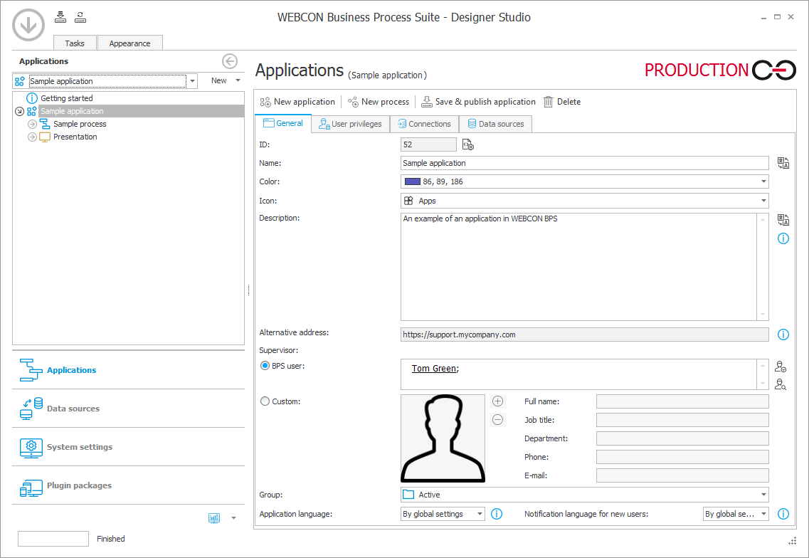 Example application
