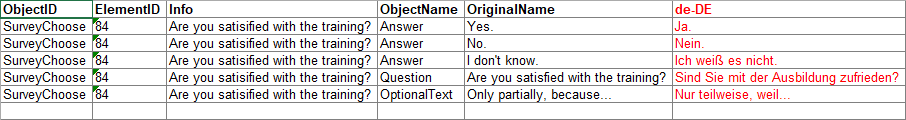 Excel file