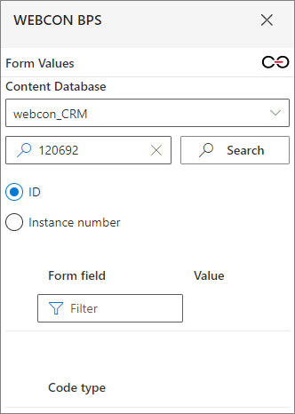 Form values