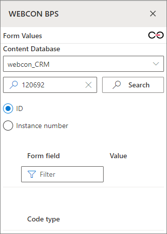 Form values