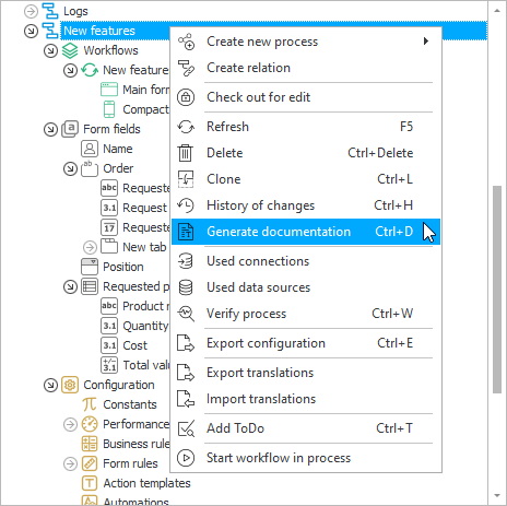 Generate documentation