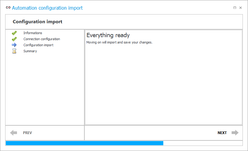 Configuration import