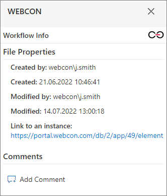 Workflow Info