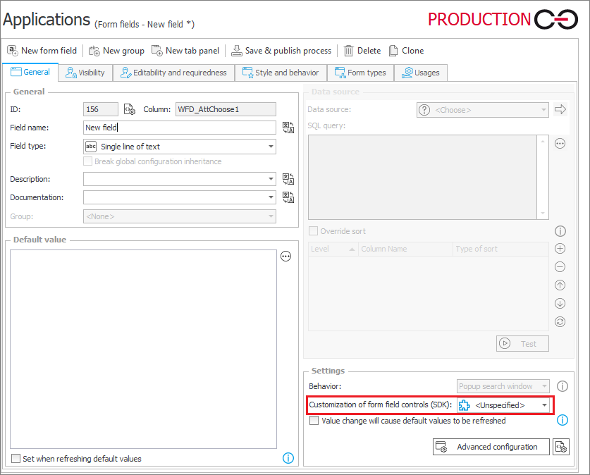 Form field extensions