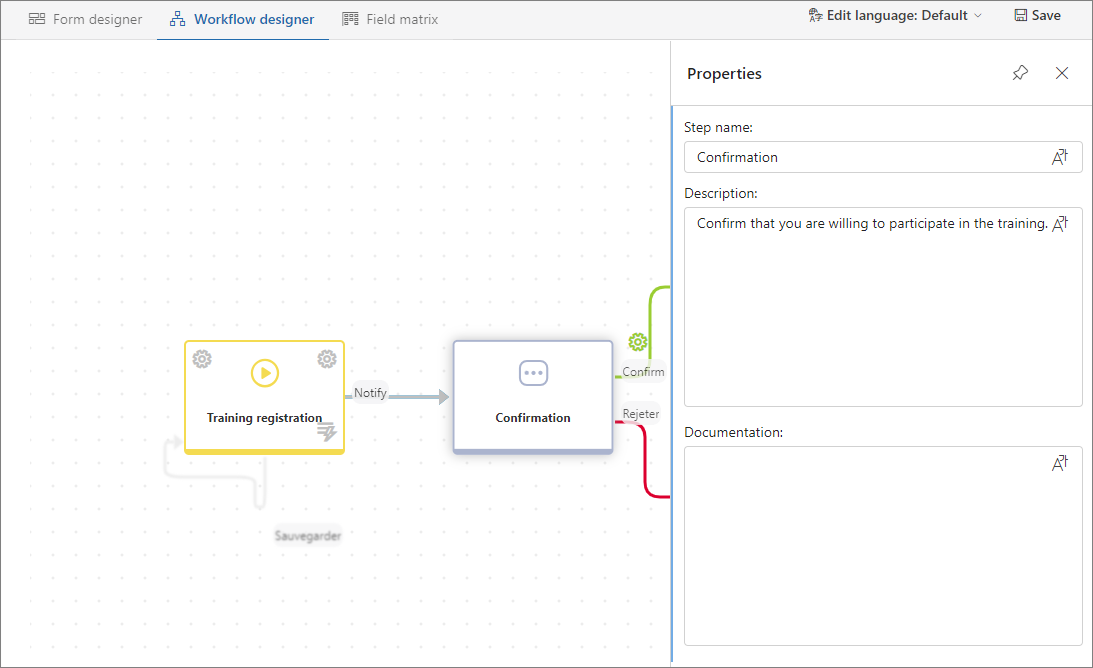 Workflow designer