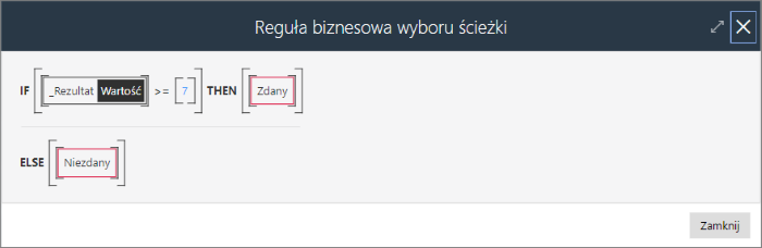 Reguła wyboru ścieżki