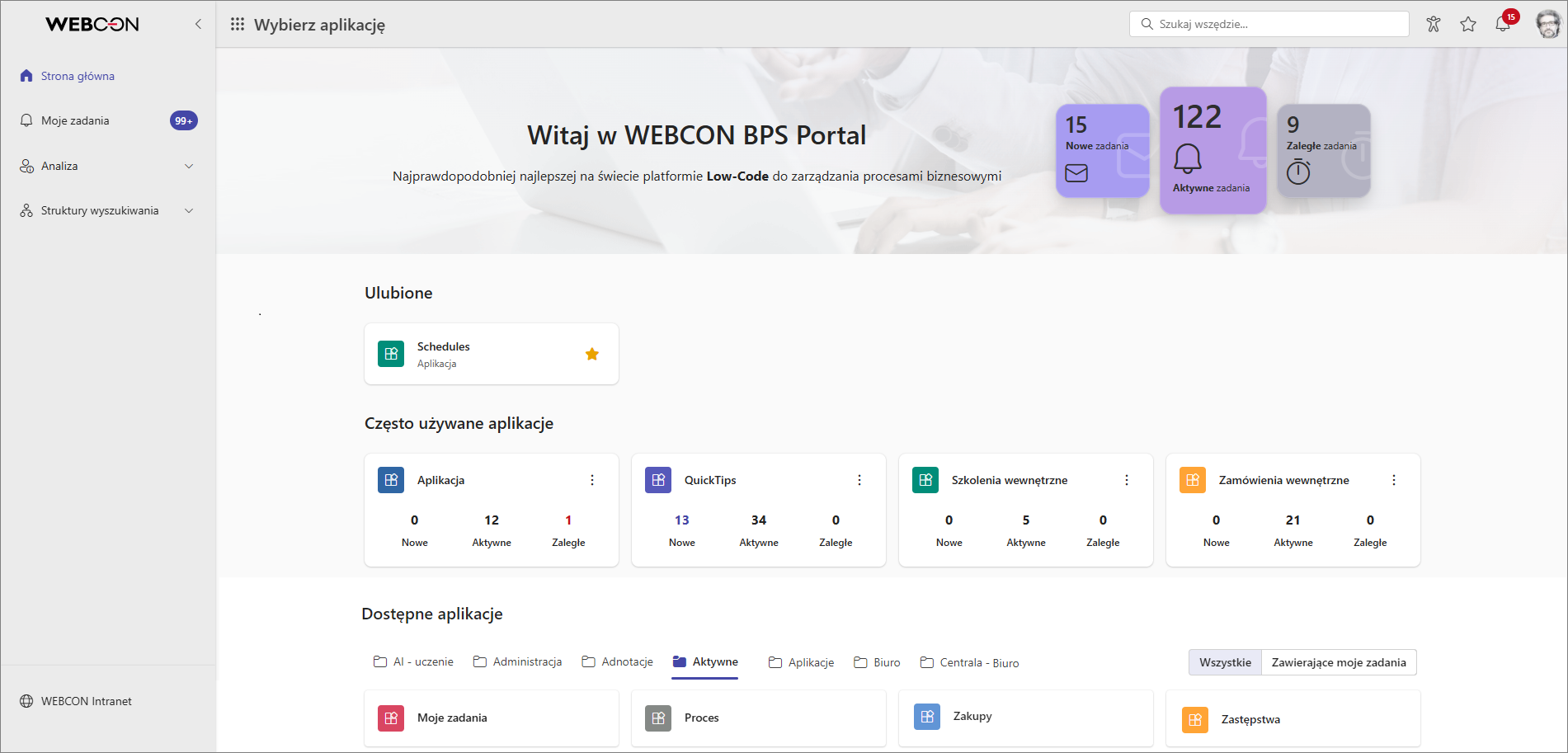 Witaj w WEBCON BPS Portal