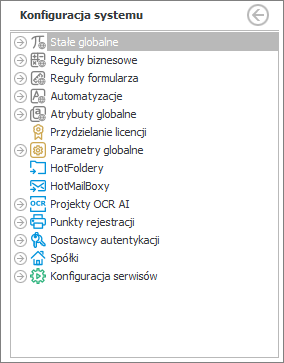 Konfiguracja systemu