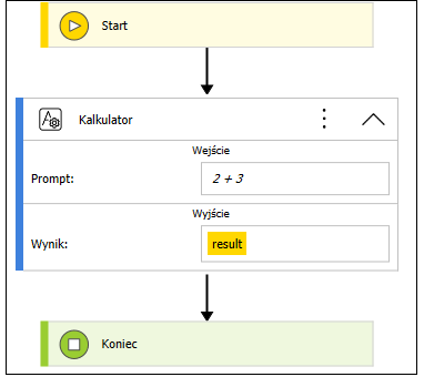 Wybór narzędzia - użycie